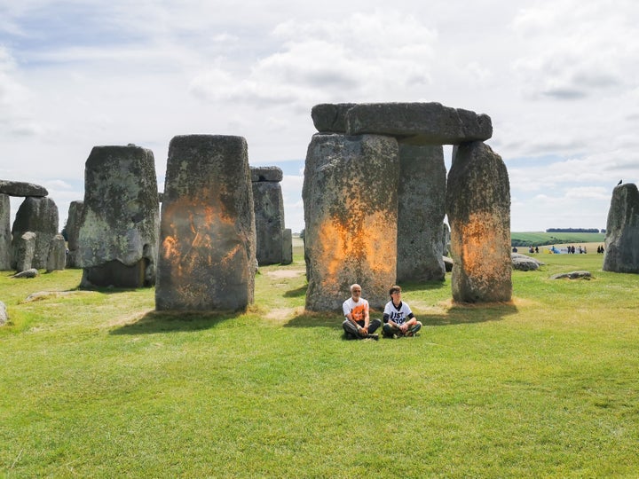 UK Local weather Protesters Cowl Stonehenge In Orange Paint Forward Of Election UK Local weather Protesters Cowl Stonehenge In Orange Paint Forward Of Election