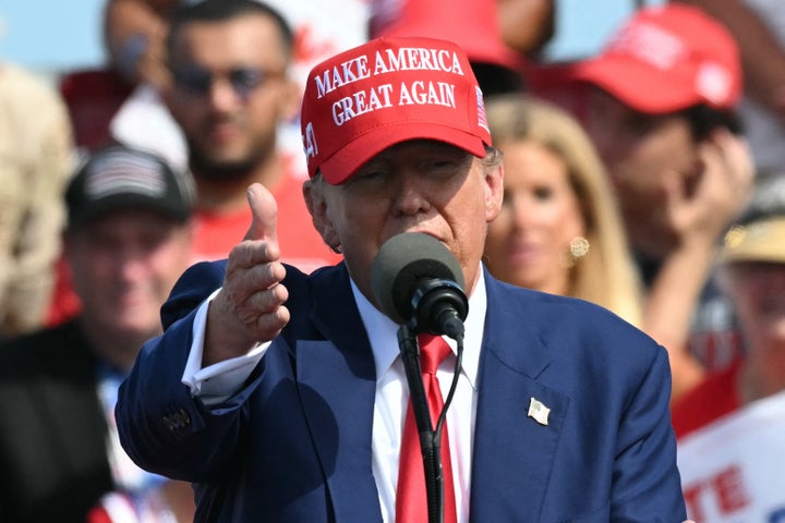 Donald Trump declared at his Wisconsin rally that he "will not give one penny to any school that has a vaccine mandate or a mask mandate."