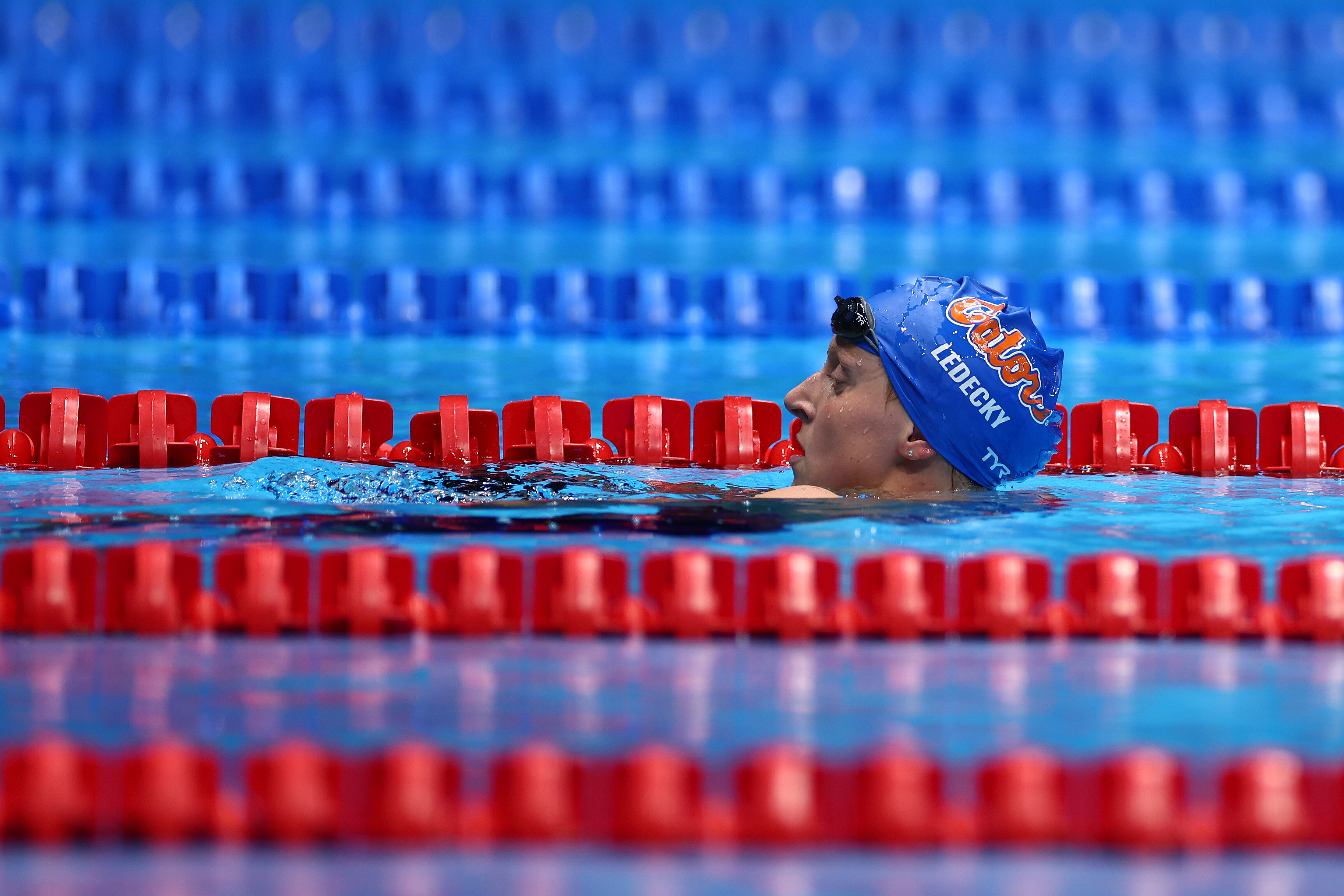 Katie Ledecky Hilariously Waits And Waits For Rivals To Finish In Olympic Trials Race