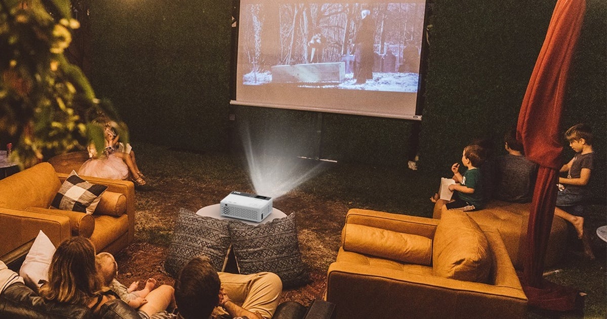 Reviewers And Tech Experts Alike Love This Projector For Backyard Theater — And It's $70