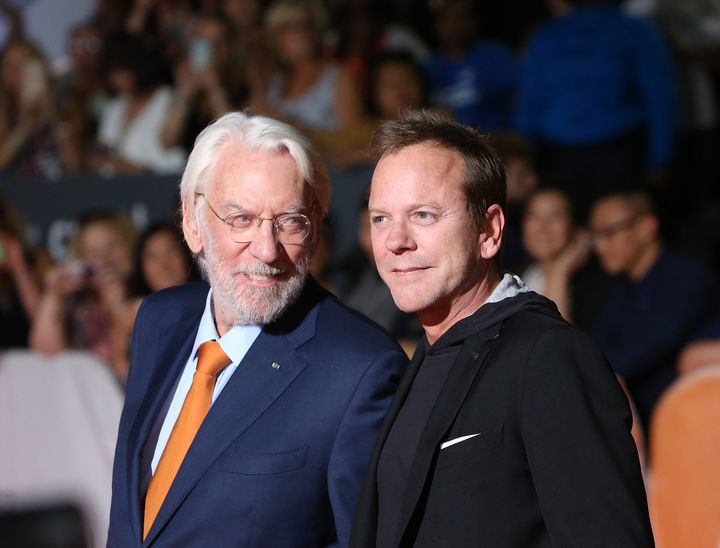 Donald Sutherland and Kiefer Sutherland pictured together in 2015