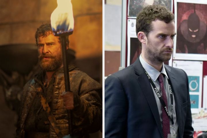 Mark Stobbart in House Of The Dragon (left) and Line Of Duty (right)