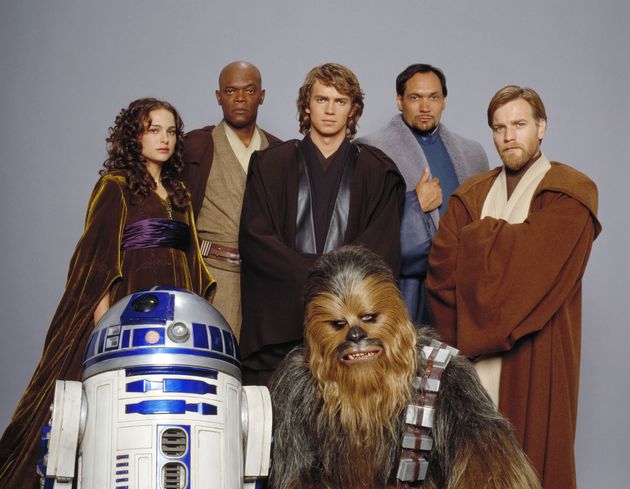 The stars of Star Wars Episode III