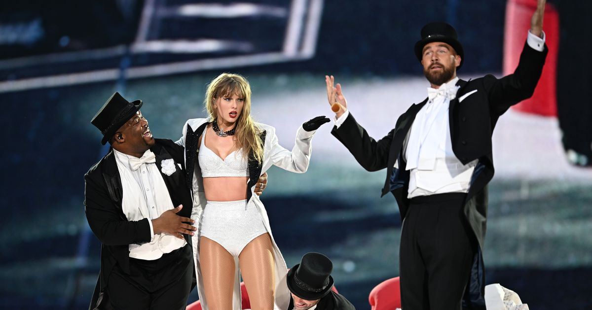 Travis Kelce Makes Surprise Onstage Appearance During Taylor Swift Concert In London