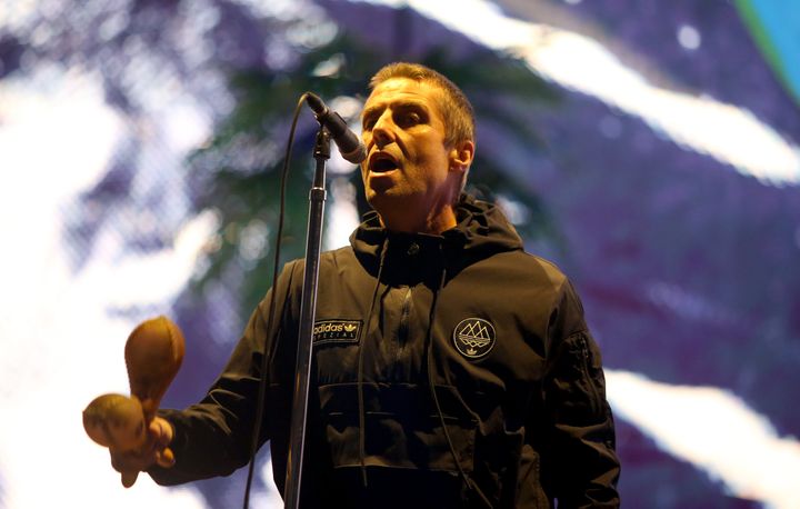 Liam Gallagher on stage in Manchester earlier this month