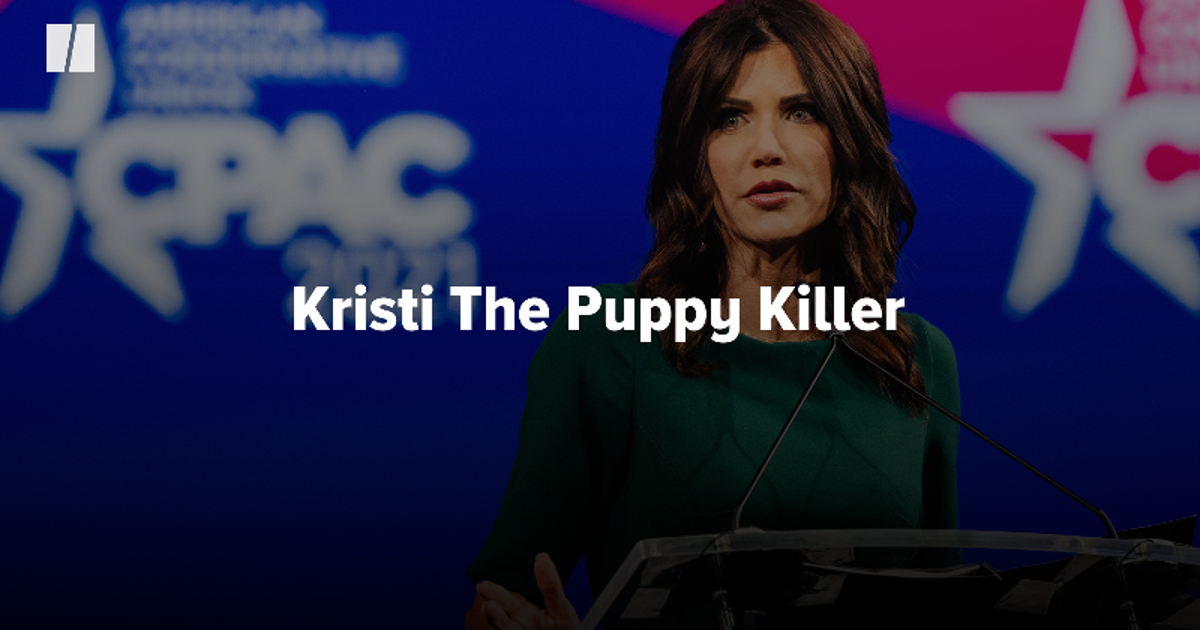 Gov. Kristi Noem Defends That Time She Killed Her Dog | HuffPost Videos