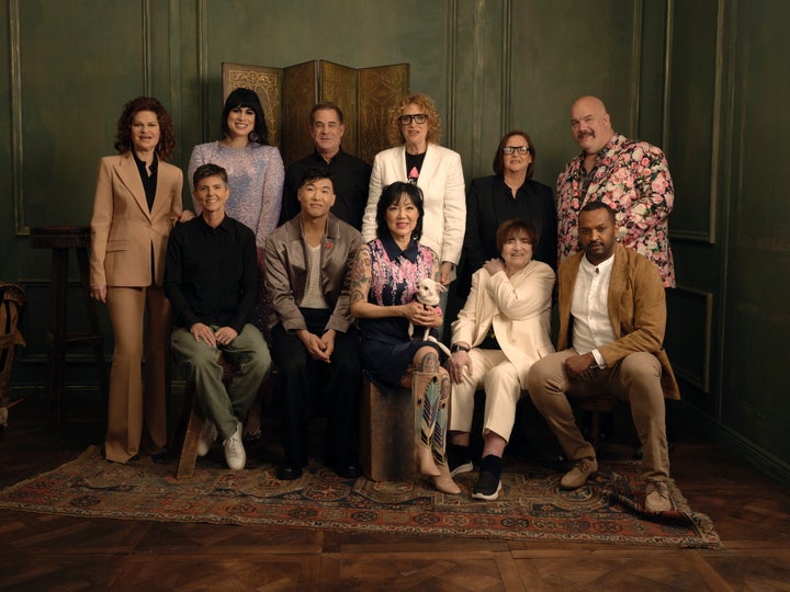 Sandra Bernhard, Tig Notaro, Roz Hernandez, Joel Kim Booster, Todd Glass, Margaret Cho, Judy Gold, Page Hurwitz, Robin Tyler, Guy Branum and Solomon Georgio attend the Tribeca Film Festival premiere of "Outstanding: A Comedy Revolution." 