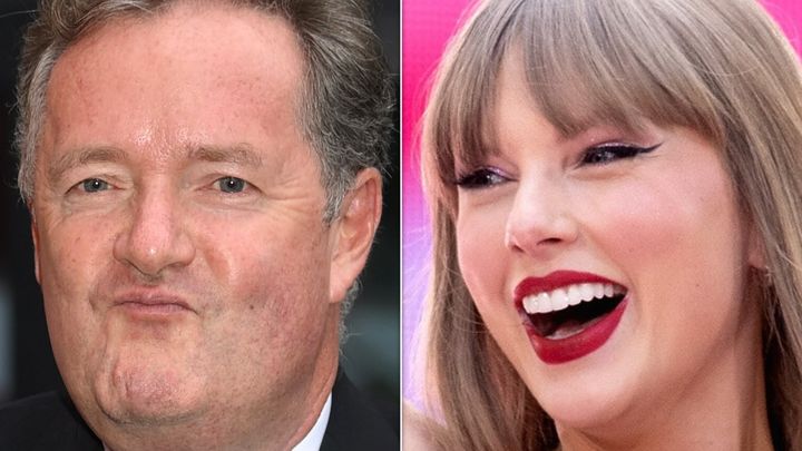 Piers Morgan wasn't pleased with the souvenir he received after Taylor Swift's Sunday concert in London.