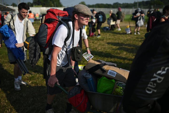 The first ticketholders have now arrived at Worthy Farm