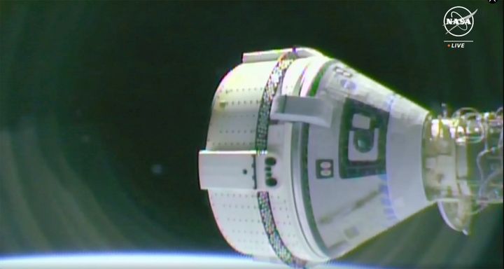 Boeing Starliner spacecraft prepares to dock with the International Space Station for the first time on June 6, 2024.