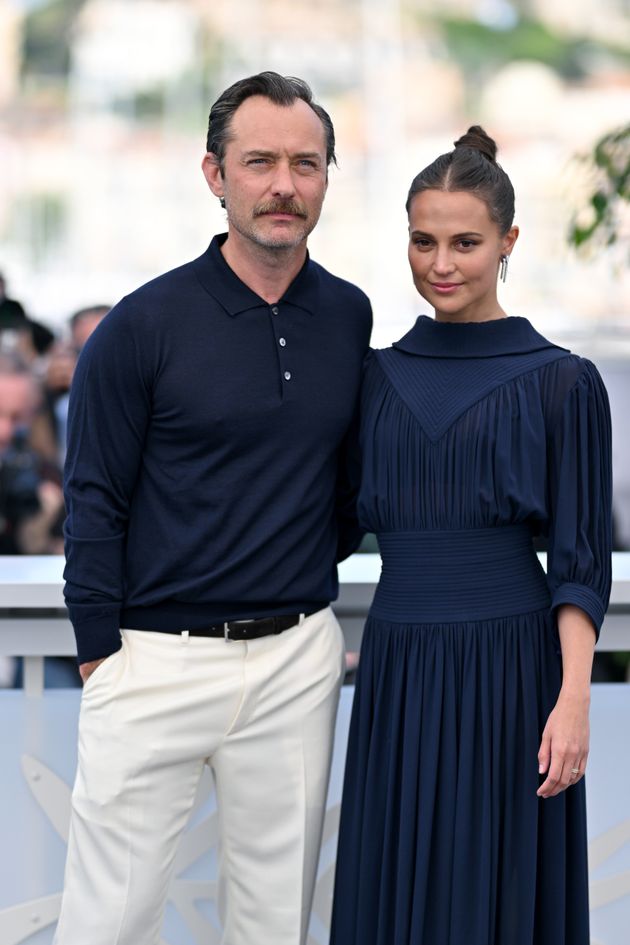 Jude Law and Alicia Vikander at the 2023 Cannes Film Festival, where 