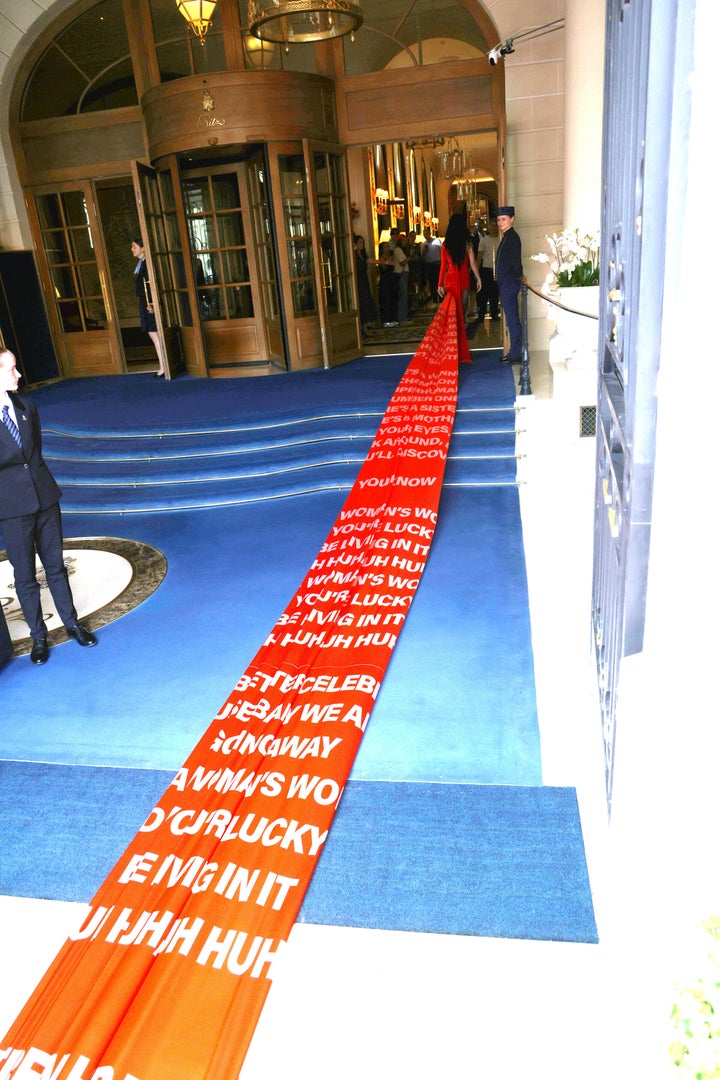Katy Perry Wears One other Jaw-Dropping Gown, And This Time It is A Slick PR Transfer - The Boston Courier 2 Lyrics to Perry’s upcoming single, "Woman’s World," were printed on the extreme train.