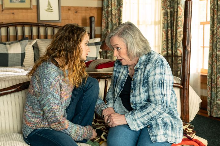 Joey King as Zara Ford and Kathy Bates as Leila Ford in A Family Affair