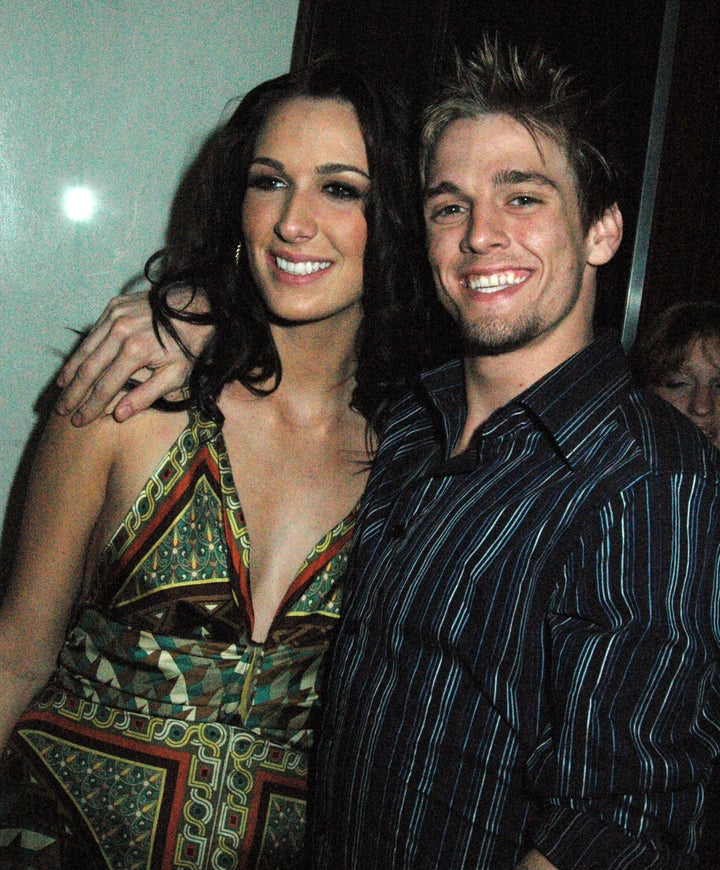 Angel Carter Conrad dan Aaron Carter pada tahun 2006.