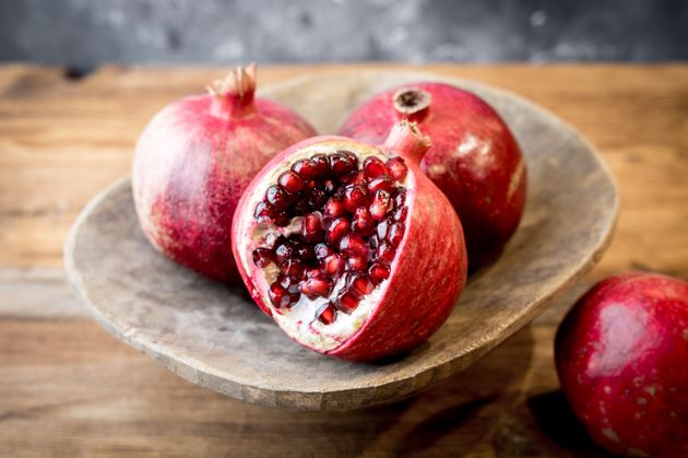 Pomegranates are rich in antioxidants.