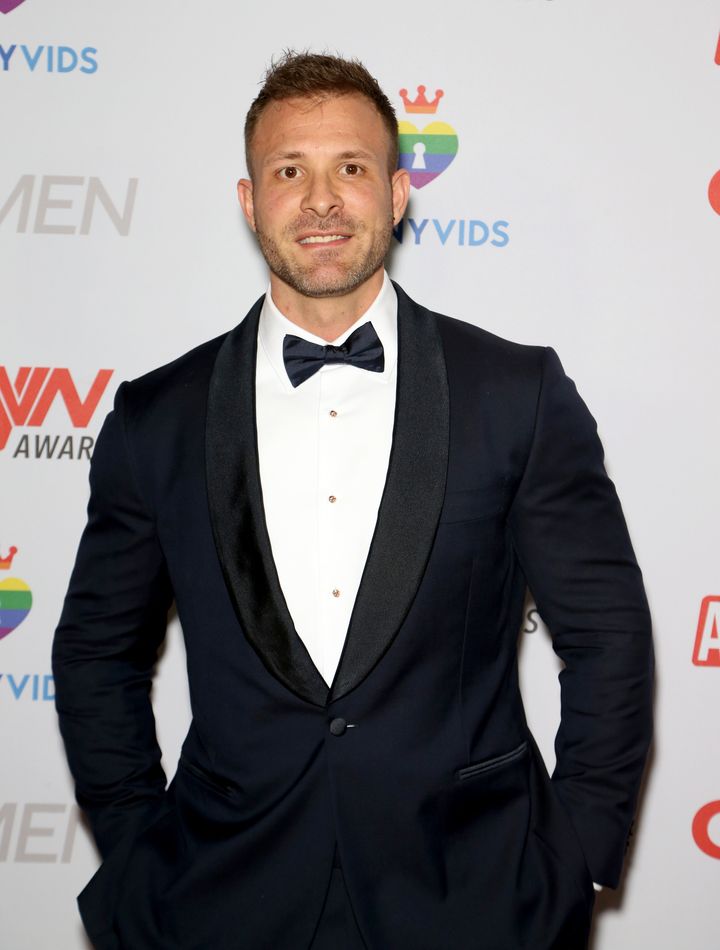 Der Pornodarsteller Austin Wolfe nimmt am 21. Januar 2019 an den GayVN Awards 2019 im The Joint im Hard Rock Hotel & Casino in Las Vegas, Nevada, teil. 