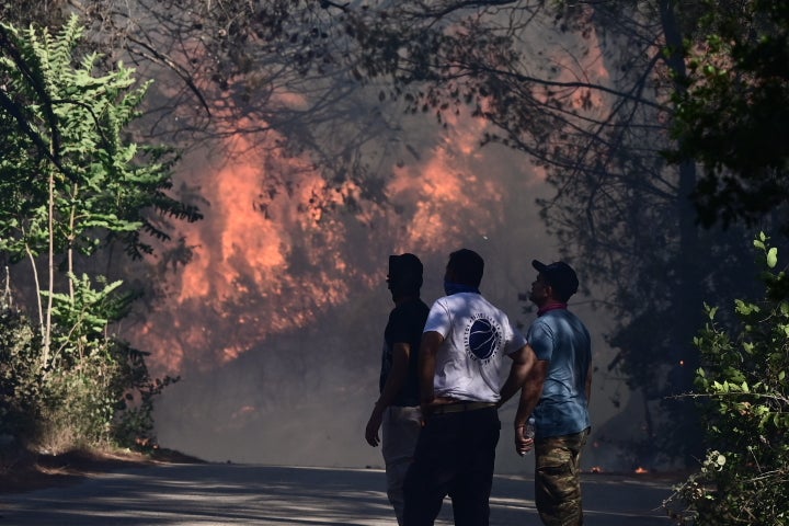 Πυρκαγιά στην Σταμάτα Αττικής, Κυριακή 30 Ιουνίου 2024. (ΜΙΧΑΛΗΣ ΚΑΡΑΓΙΑΝΝΗΣ/EUROKINISSI)