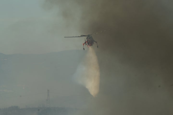 Πυρκαγιά στην Σταμάτα Αττικής, Κυριακή 30 Ιουνίου 2024. (ΜΙΧΑΛΗΣ ΚΑΡΑΓΙΑΝΝΗΣ/EUROKINISSI)