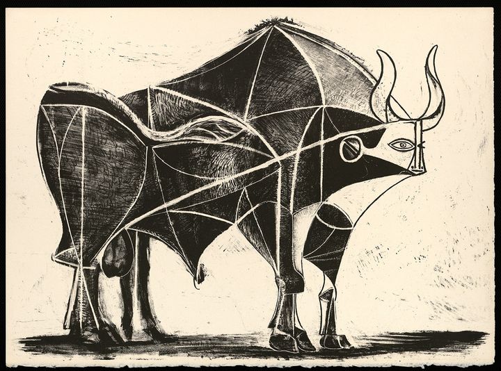 Ταύρος, Παρίσι, 2 Ιανουαρίου 1946 Λιθογραφία, 32,6 x 44,4 εκ.