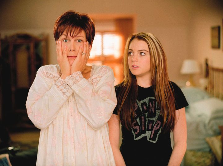Jamie Lee Curtis and Lindsay Lohan in Freaky Friday, which was released in 2003
