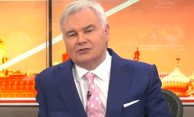 Eamonn Holmes pictured in the GB News studio last year