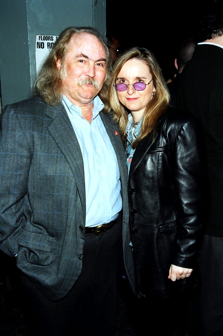 David Crosby, hier links im Jahr 1995, war Samenspender für Melissa Etheridge und Julie Cypher.