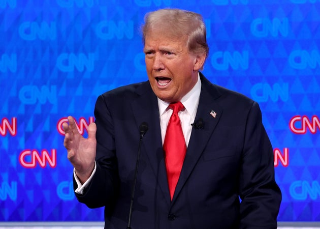 Republican presidential candidate, former US President Donald Trump