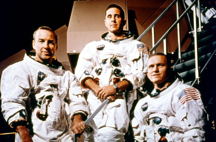 Besatzung der NASA Apollo 8: James Lovell, William Anders und Frank Borman.