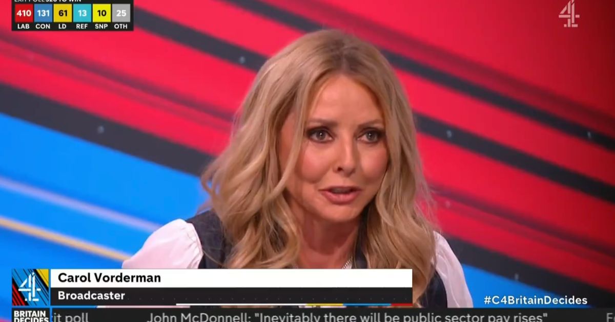 Carol Vorderman Pulls No Punches As Tories Suffer Crushing Election ...