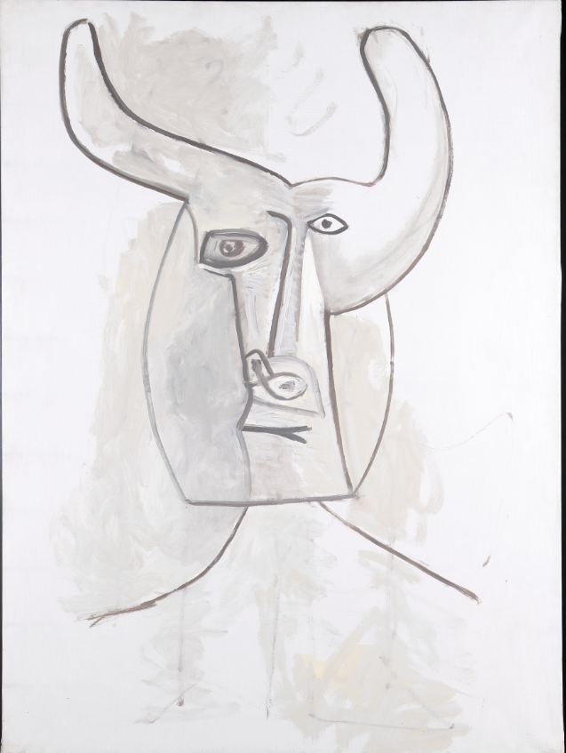 Pablo Picasso. Μινώταυρος 28 Απριλίου 1958 Λάδι σε μουσαμά 130 x 97 εκ. Ιδιωτική συλλογή