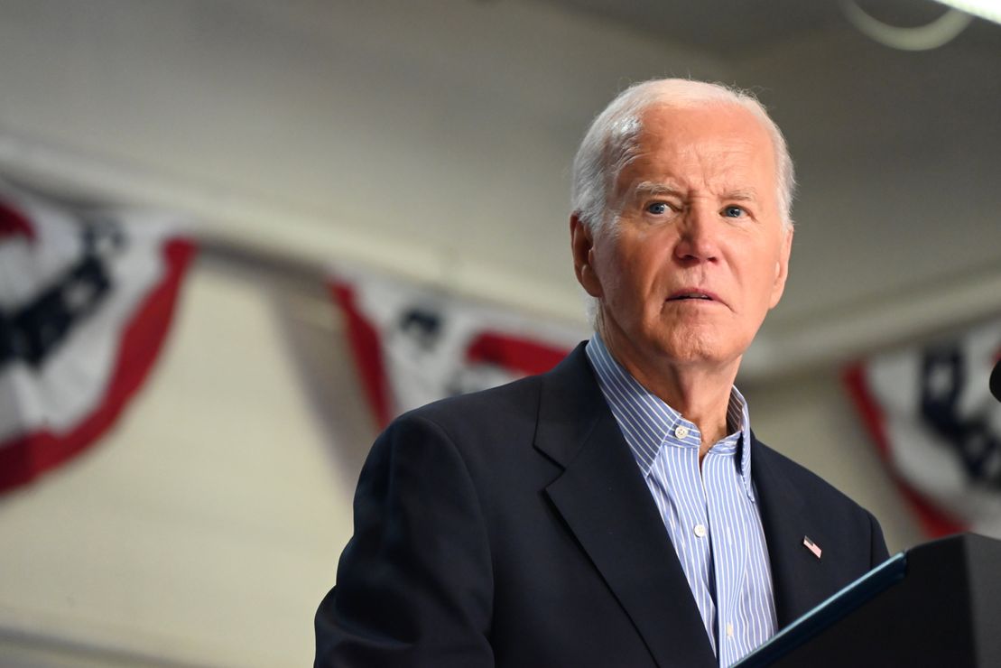 Joe Biden delivers remarks at campaign rally in Madison Wisconsin