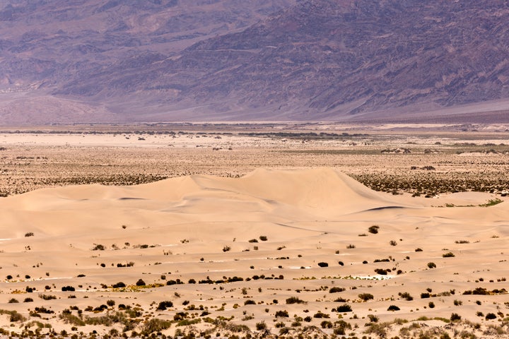 The Mesquite Flat Sand Dunes are seen in Death Valley National Park, near Furnace Creek, during a heatwave impacting Southern California on July 7, 2024. (Photo by ETIENNE LAURENT/AFP via Getty Images)