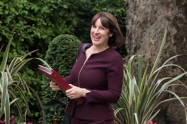 Rachel Reeves arrives in Downing Street to attend the first Cabinet meeting chaired by Keir Starmer following Labour landslide general election victory.