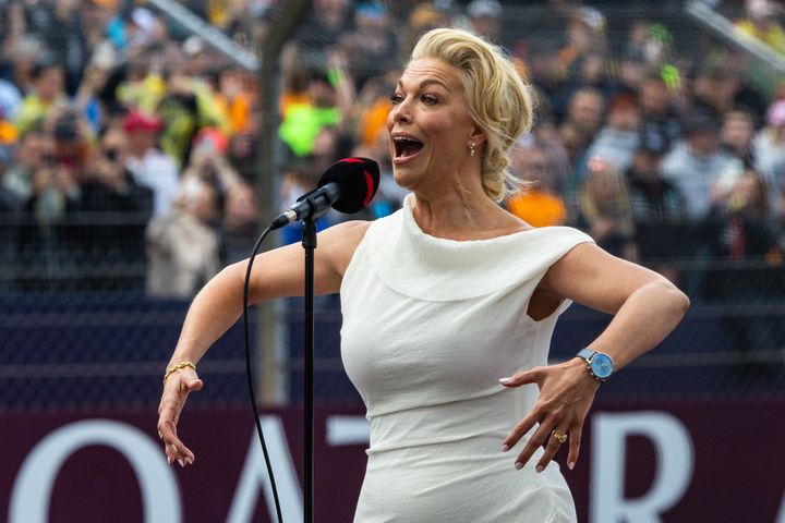 Hannah Waddingham singing live on Sunday