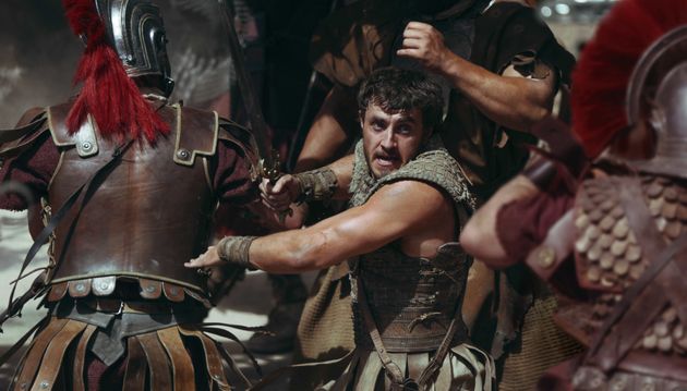 Paul Mescal heads into battle as Lucius in Gladiator II