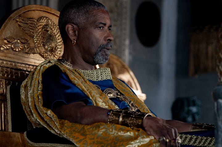 Denzel Washington plays Macrinus in Gladiator II