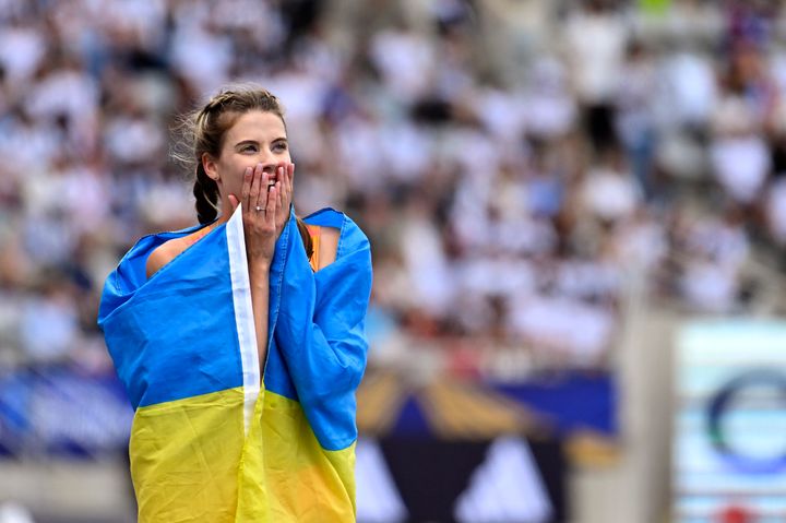 Yaroslava Mahuchikh broke a 37-year-old world record on Sunday.