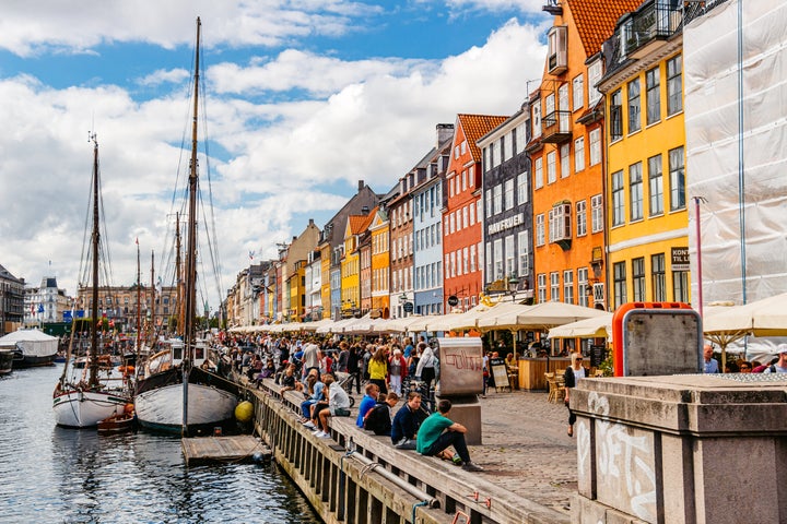 Copenhagen, Denmark - July 23, 2015 : Nyhavn Canal during the day.