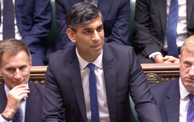 Rishi Sunak addresses parliament for the first time as leader of the opposition.