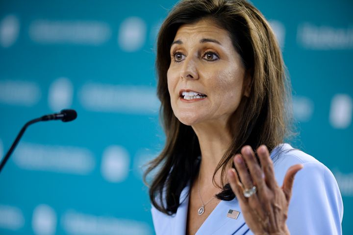 Nikki Haley announces her endorsement for Donald Trump during a Washington D.C. event in May. On Tuesday, a spokesperson for Haley confirmed she was not invited to this year's Republican National Convention.