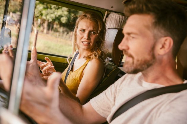 Taking a trip together can highlight a couple's different responses to stress.