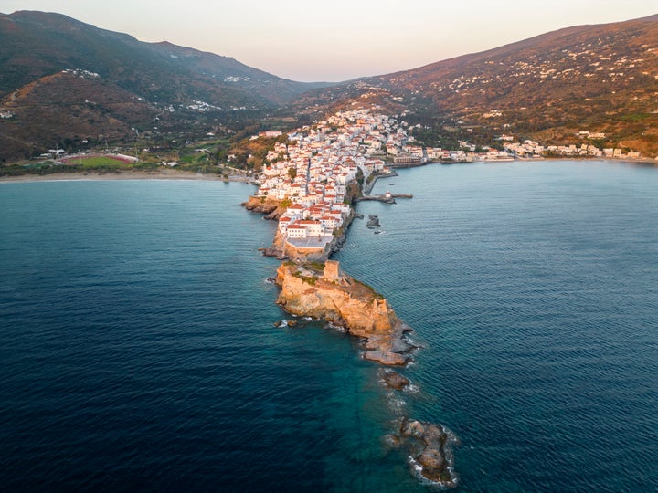 Αεροφωτογραφία της Χώρας Ανδρου