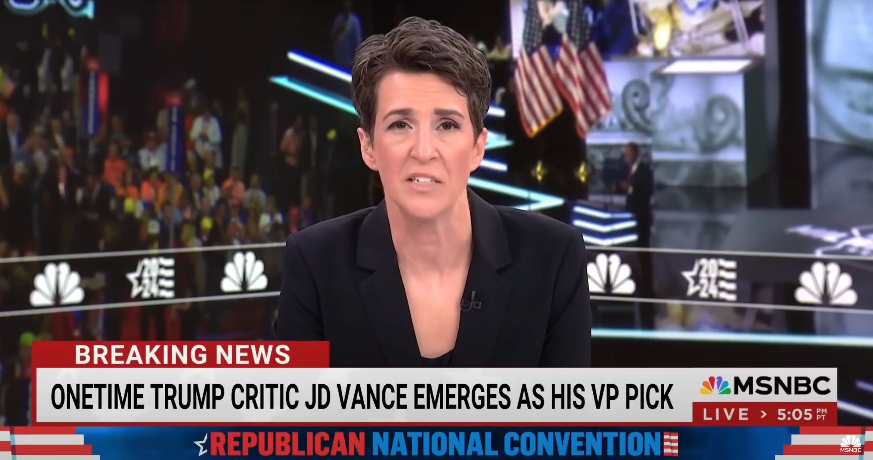 Rachel Maddow Sums Up JD Vance's 'Record Of Remarks About Trump' With 1 ...