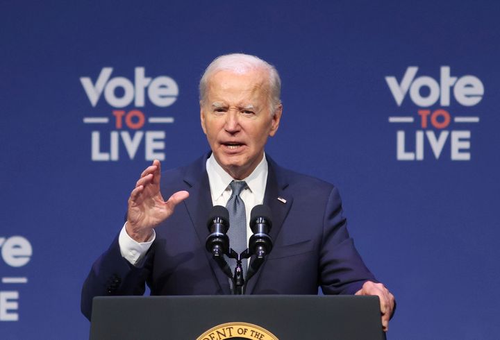 President Joe Biden speaks at a 2024 Prosperity Summit on July 16 in North Las Vegas, Nevada. 