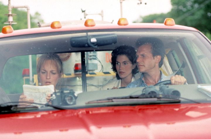 In one awkward truck ride, Jo, Bill and Melissa are all together to track a tornado.