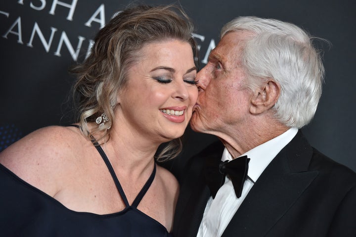 Van Dyke and Silver arrive at the 2017 AMD British Academy Britannia Awards in 2017.