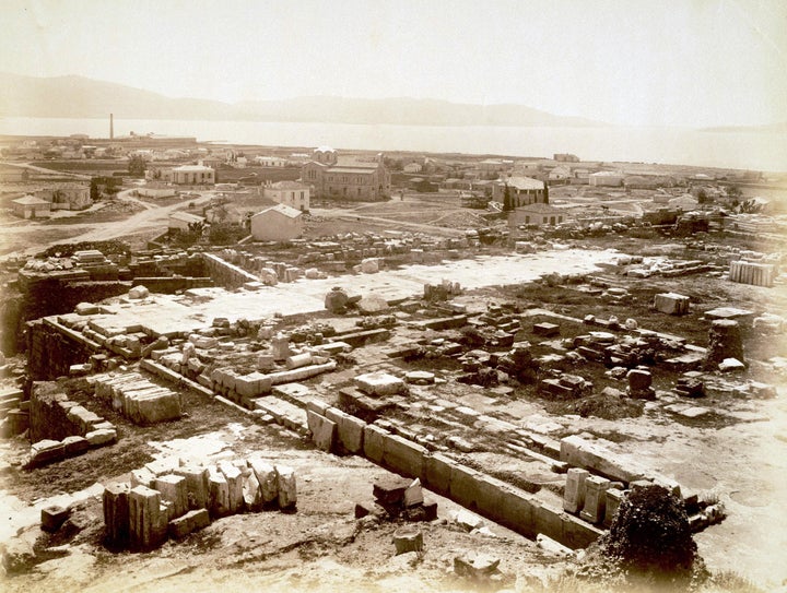 Ελευσίνα. Ιστορική, ψηφιακά αποκατεστημένη αναπαραγωγή από πρωτότυπο του 19ου αιώνα