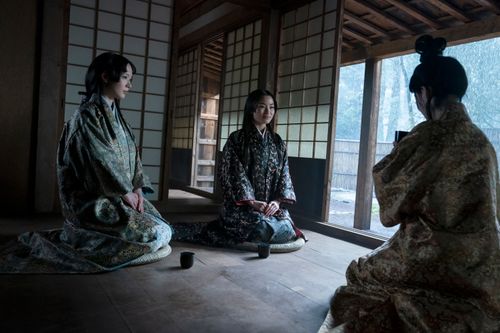 Moeka Hoshi as Fuji, Anna Sawai as Toda Mariko and Yuko Miyamoto as Gin in Episode 6 of “Shōgun.”