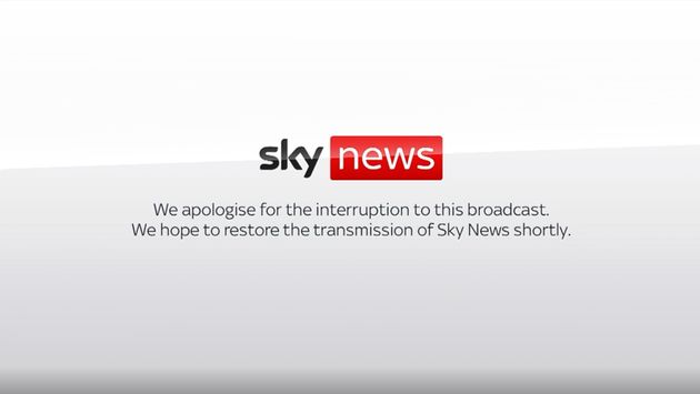 Sky News viewers were greeted with the above error message on Friday morning