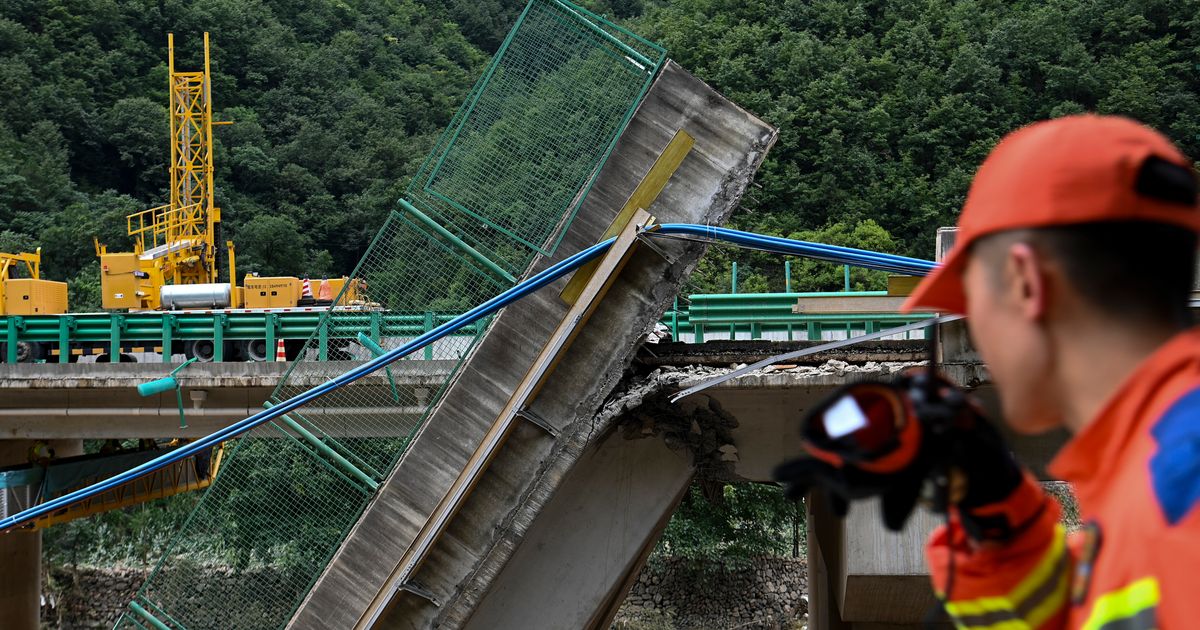 At Least 11 Dead, Dozens Missing After Highway Bridge In China Crumbles In Flood